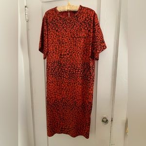 Marc by Marc Jacobs drop waist red dress 2000s indie sleaze